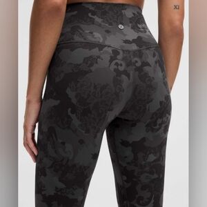 Lululemon Align High-Rise Pant 29" In Hidden Heritage Lace Black Multi
